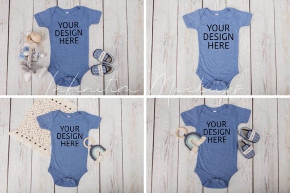 Baby Onesie Mockup Bundle Bella Canvas