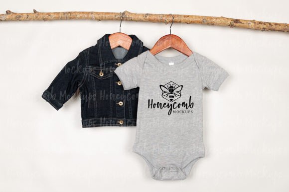 Bella Canvas 100B Mockup, Baby Bodysuit Graphics