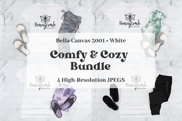 Bella Canvas 3001 Mockup Bundle: Graphics for Apparel Mockups