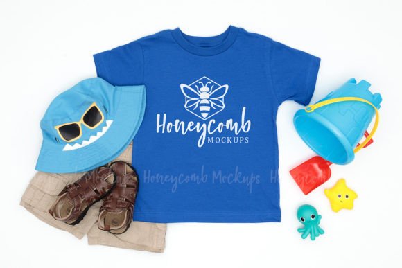 Bella Canvas 3001T Toddler Summer Mockup: Graphics for Baby Amp