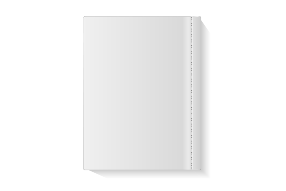 Blank File Folder Mockup. Realistic Whit