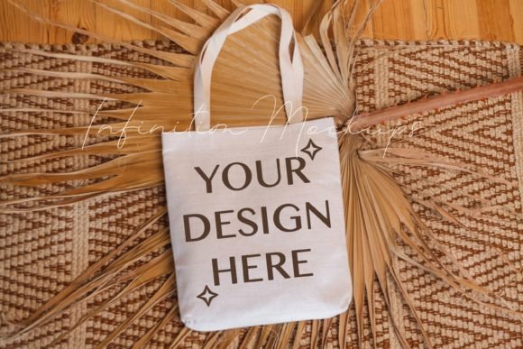 Canvas Tote Bag Mockup Boho Mock Up