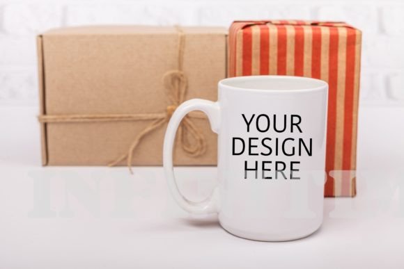 Christmas Mug Mockup 15 Oz: Graphics and Mugs Amp