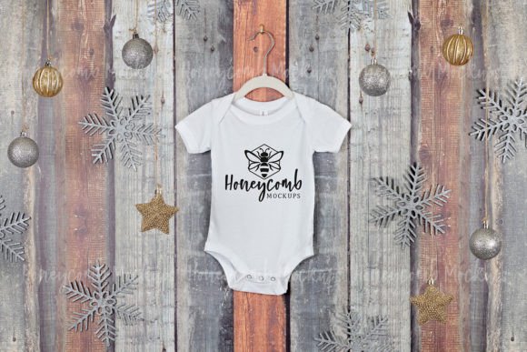 Christmas White 100B Baby Mockup Graphics