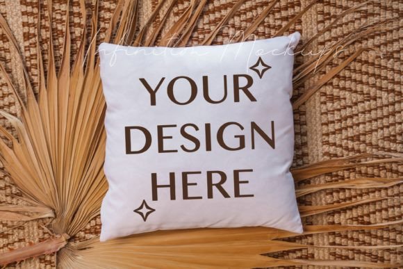 Cushion Mockup White Pillow Mock Up: Graphics & Pillows Amp