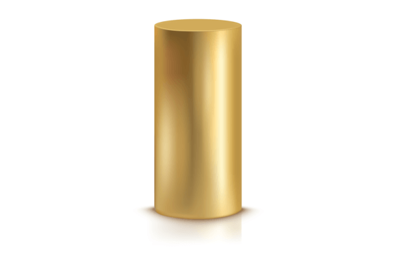 Golden Pillar Mockup: Graphics for Elegant Design