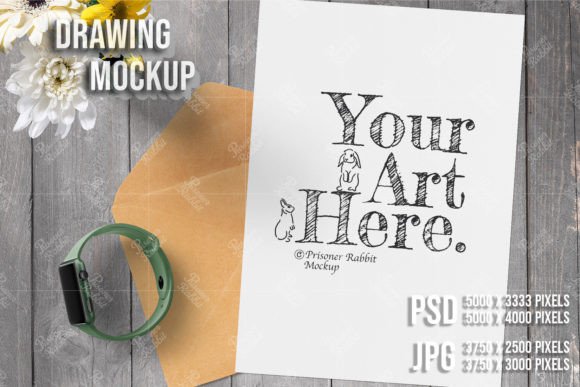 Invitation Card Mockup for Graphics and Print Materials Mockups