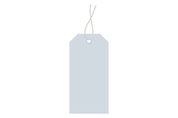 Luggage Tag Mockup. Blank Square White L