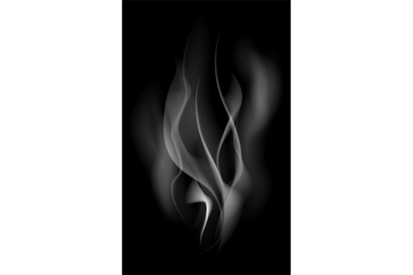 Natural Fog Mockup. Realistic Vapor. Hot