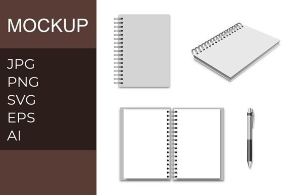 Note Mockup: Graphics for Notebooks Amp