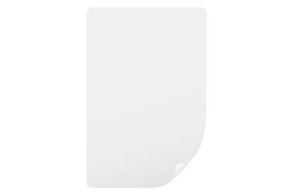 Peeled Corner Note Mockup. Realistic Graphics