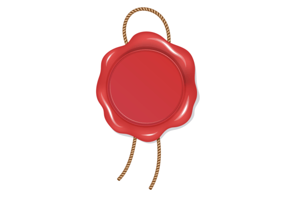 Red Rubber Seal Mockup: Graphics for Vintage Branding