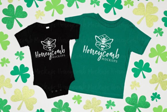 St. Patrick’s Bella Canvas Kids Mockup Graphics