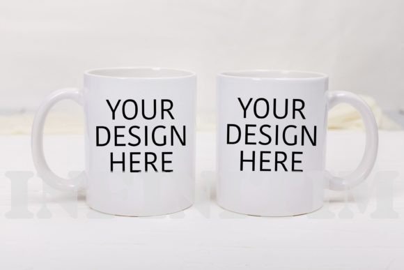 Two Mug Mockup Couple Mug Mock Up: Graphics and Mugs Amp