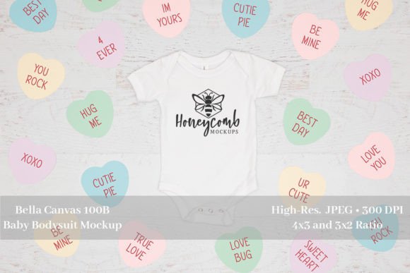 Valentines Baby Mockup White BC 100B Graphics