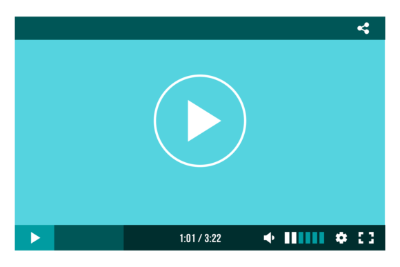 Web Video Player Mockup. Graphics & Illustrations