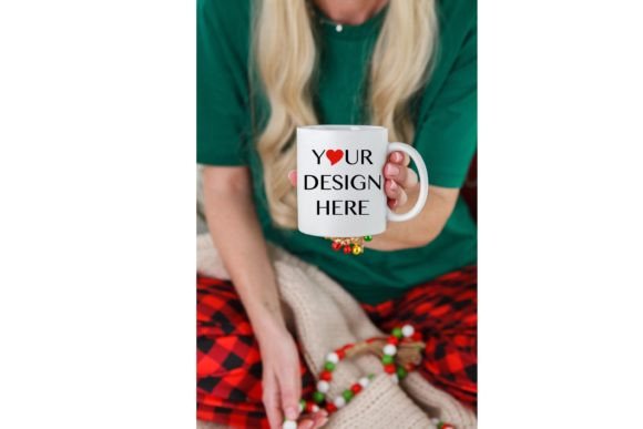 White Coffee Mug Christmas Mockup Graphics and Mugs Amp