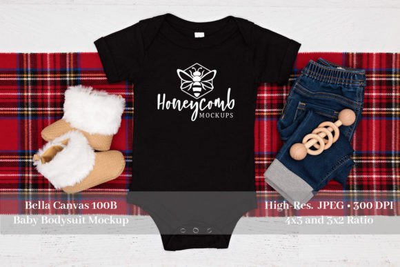 Winter 100B Baby Bodysuit Mockup: Graphics for Baby Amp Projects